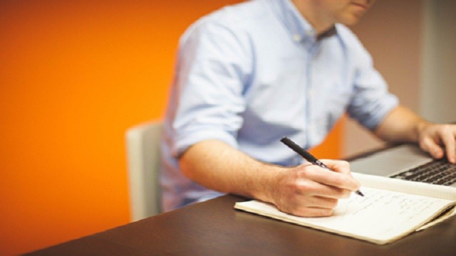 A man researching opening offices in other countries